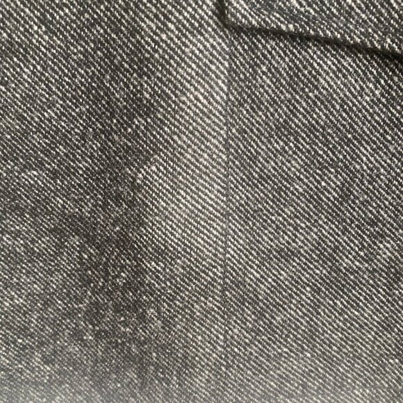 John Varvatos Wool Field Luxe Jacket Utility Herringbone Leather Trim Size L - Picture 14 of 14